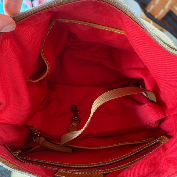 Dooney & Bourke Large tan logo canvas hobo bag - Picture 6 of 10